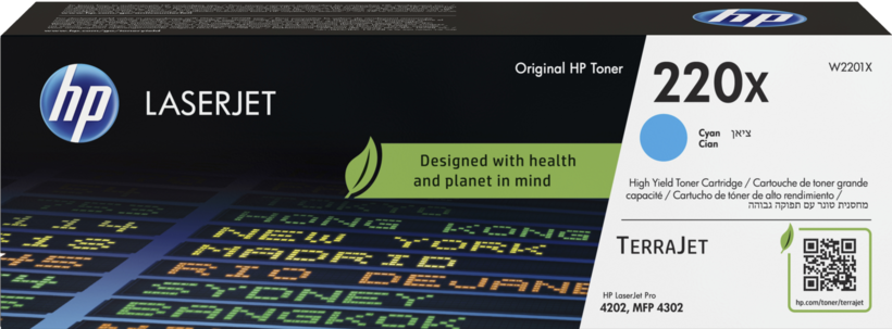 HP 220X Toner Cyan