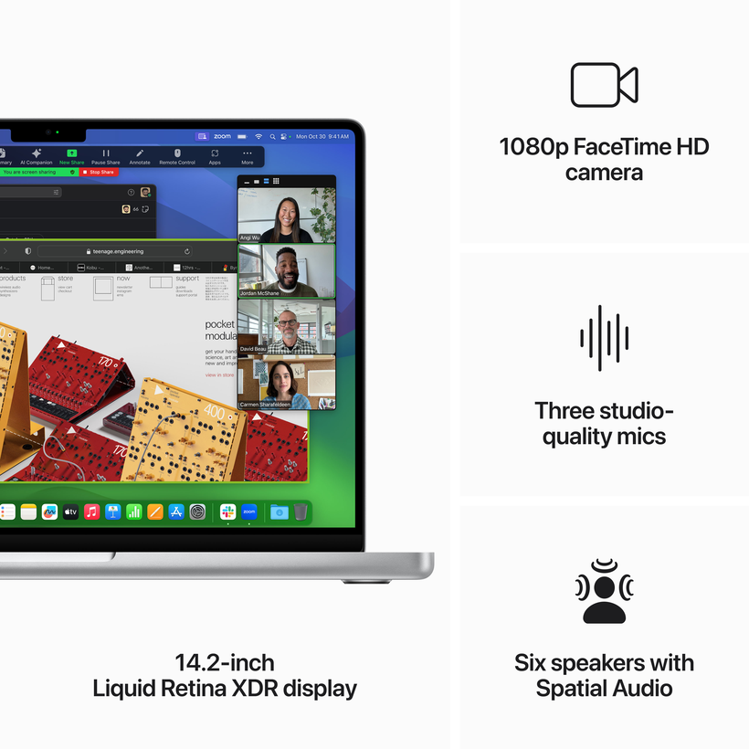 MacBook Pro 14 Apple M3 8 GB/1 TB plata