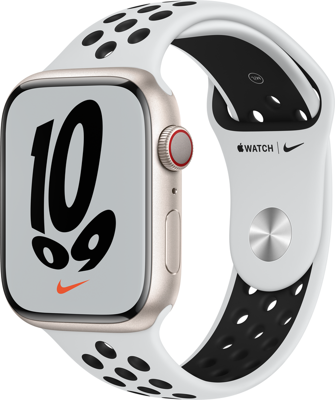 Apple Watch Nike S7 GPS+LTE 45 alu lum.