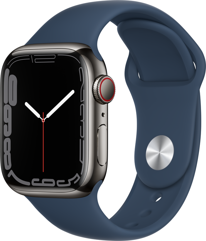 Apple Watch S7 GPS+LTE 41mm Stahl grau