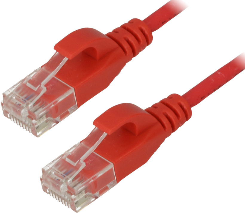 Câble patch RJ45 U/UTP Cat6a 20 m rouge