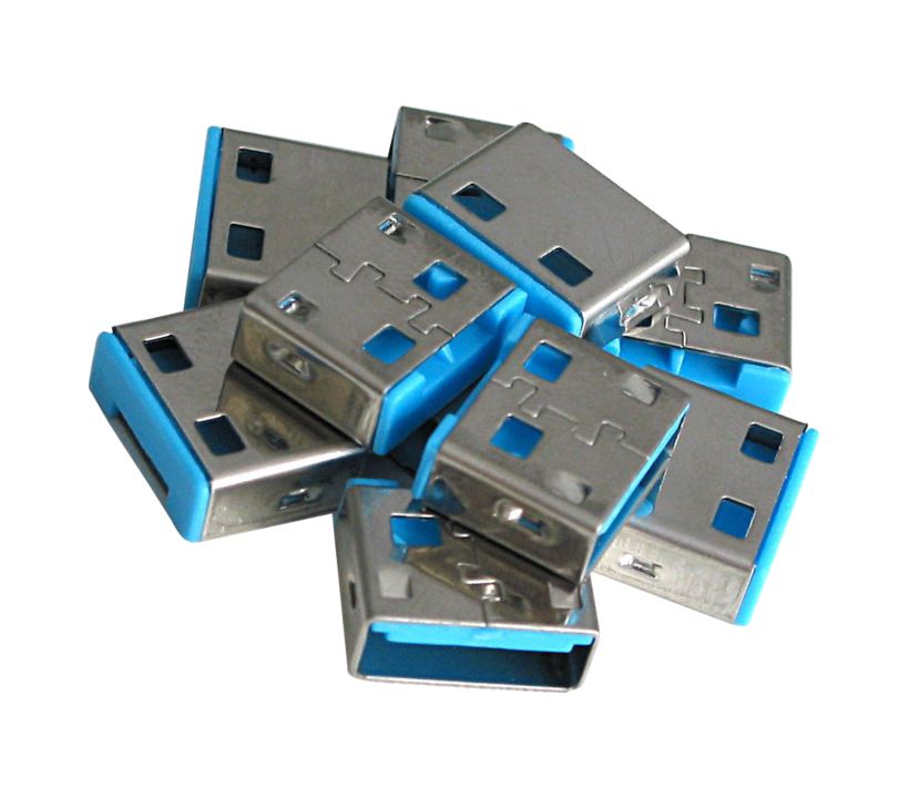 Bloqueurs de port USB A, bleu, x 10