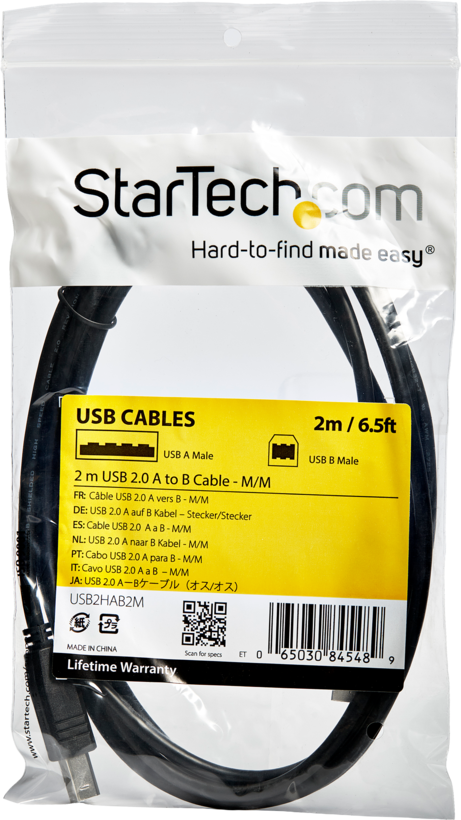 Cabo StarTech USB tipo A - B 2 m