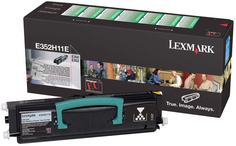 Toner devolução Lexmark E35x preto