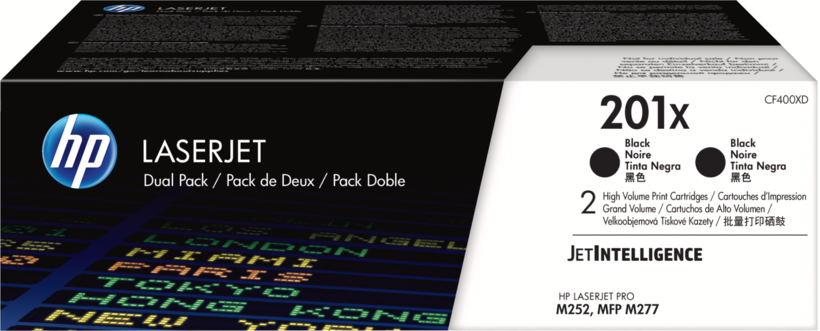 HP 201X Toner Black 2-pack