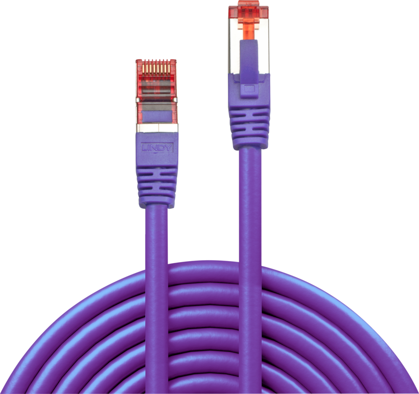 Câble patch RJ45 S/FTP Cat6 0,5 m violet