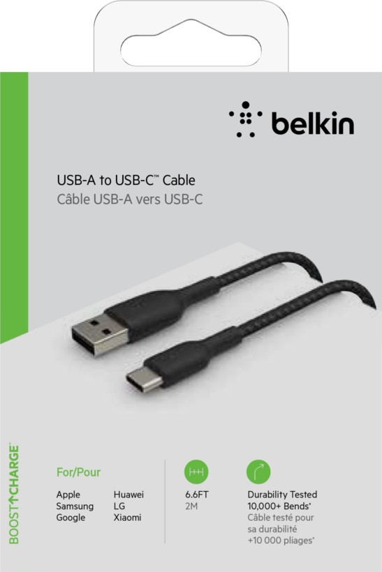 Câble USB-C - A Belkin 2 m