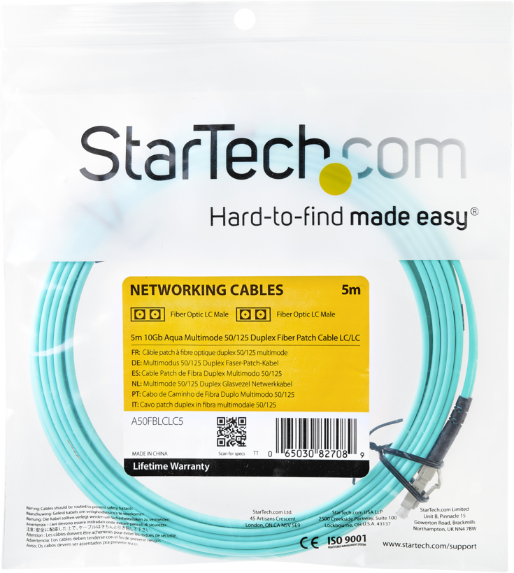 FO Duplex Patch Cable LC-LC 50/125µ 5m