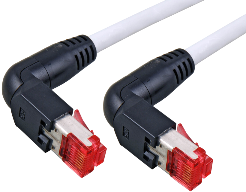 Patch Cable RJ45 90° S/FTP Cat6 0.5m