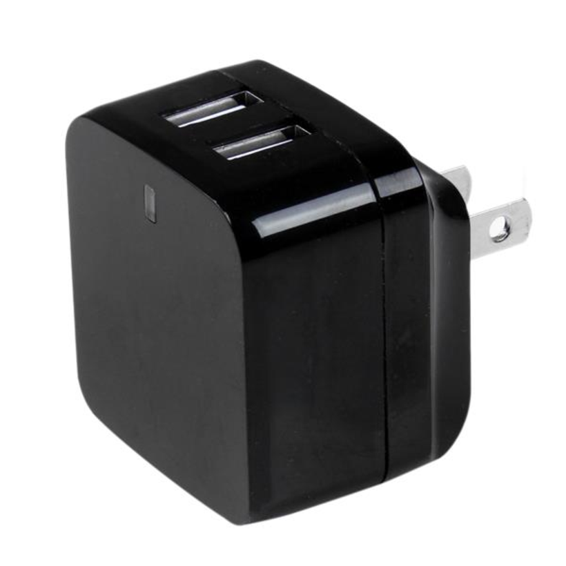 StarTech 2-Port USB Travel Charger Black