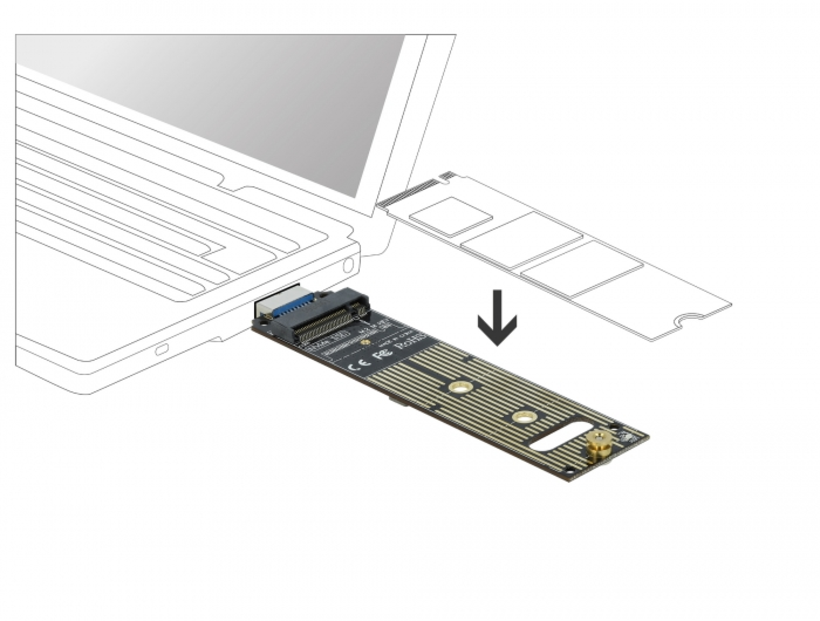 Convertis. Delock M.2 NVMe PCIe USB 3.1