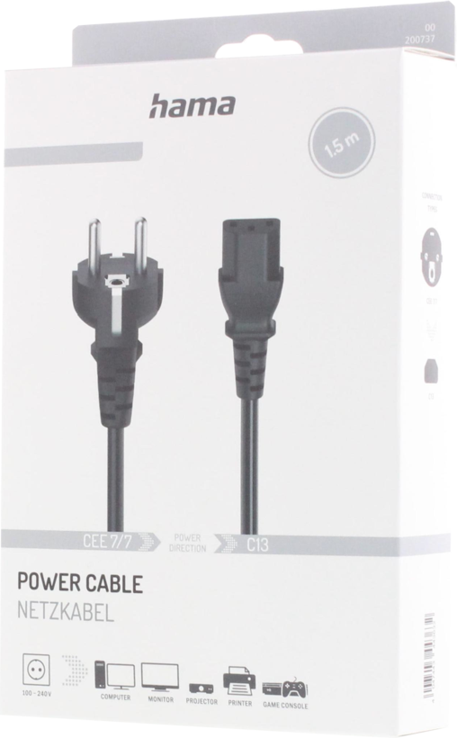 Power Cable Local/m - C13 1.5m Black
