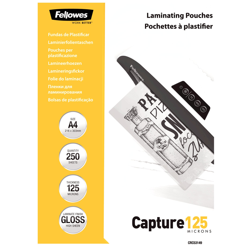 Woreczki do lam. Fellowes A4 125µ 250szt