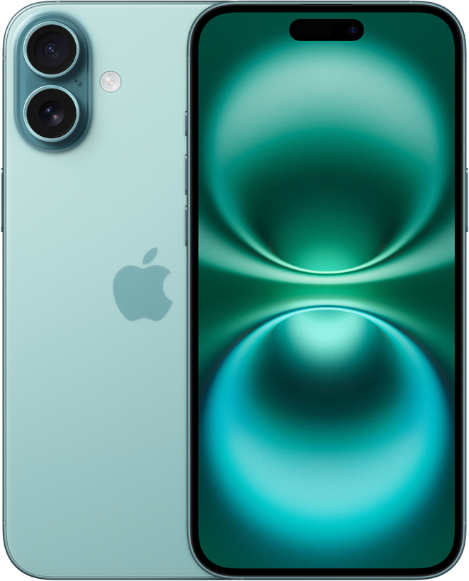 iPhone 16 Plus Apple 512 GB verde azul.