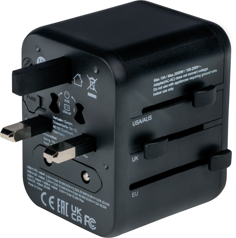 Verbatim Welt + 2x USB adapter podr.