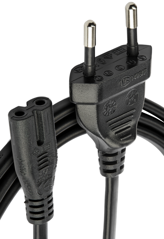 Power Cable Local/m - C7/f 1m Black