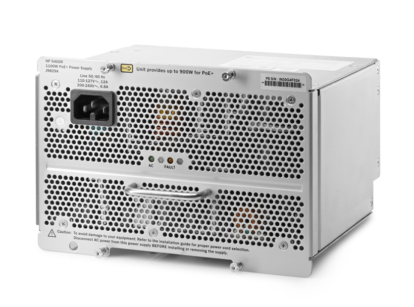 HPE Aruba 1100W PoE+ zl2 AC Adapter