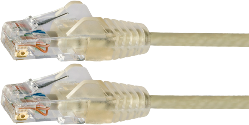 Cabo patch RJ45 U/UTP Cat6 0,5 m cinza