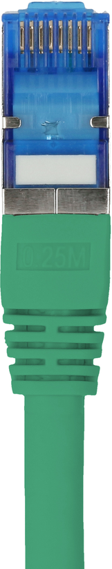 Câble patch RJ45 S/FTP Cat6a 2 m, vert