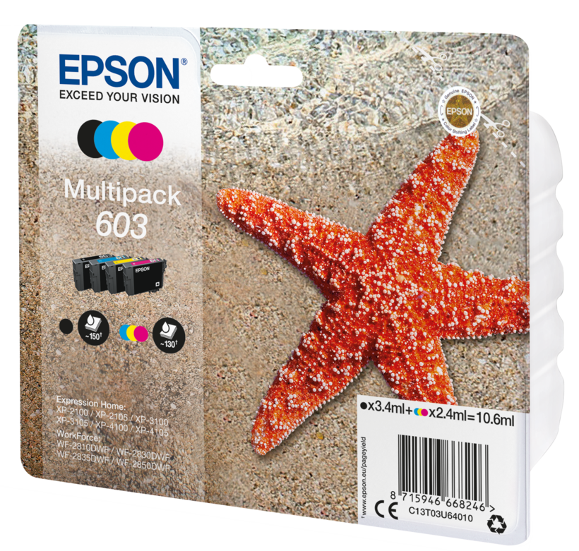 Encre Epson 603, multipack