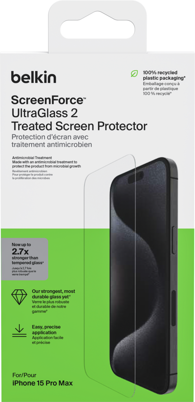 Protège-écran en verre UltraGlass Privacy de Belkin pour iPhone 12 Pro Max  - Apple (CH)