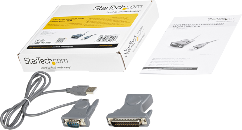 Adapter DB9+DB25/m - USB-A/m 0.9m