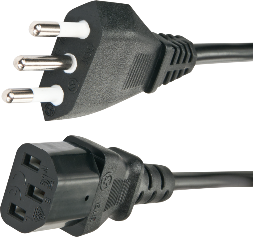 Cavo alimentatore Ma - C13 5 m nero