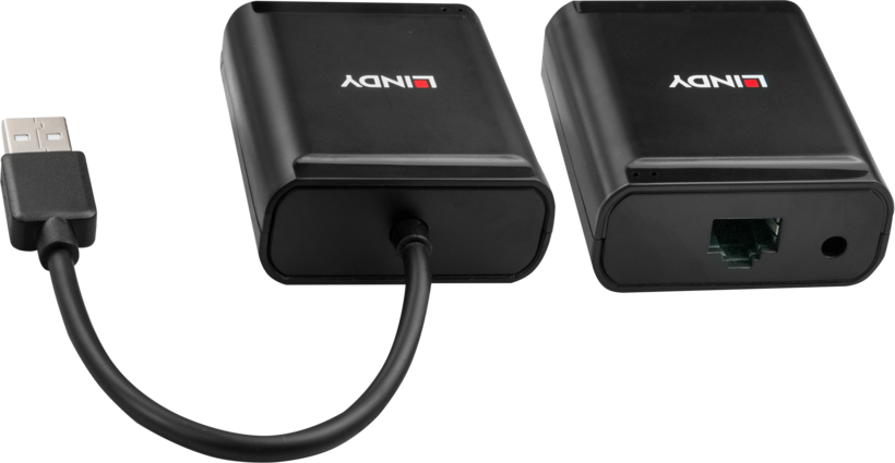 USB 2.0 Extender über Cat5 bis 60 m +Hub