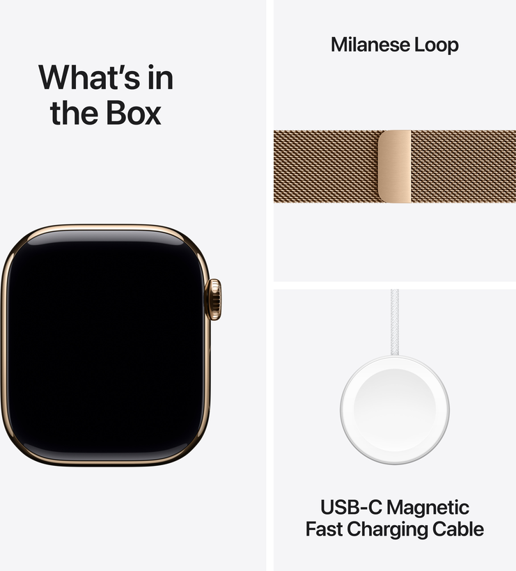 Apple Watch S10 LTE 42mm Titanium Gold