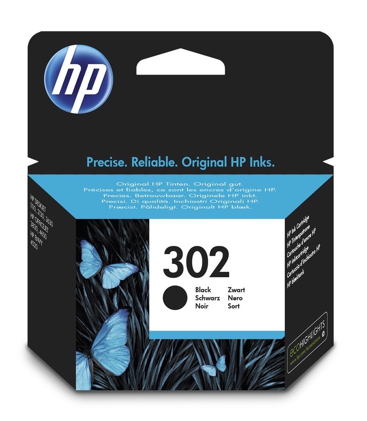 HP 302 Tinte schwarz