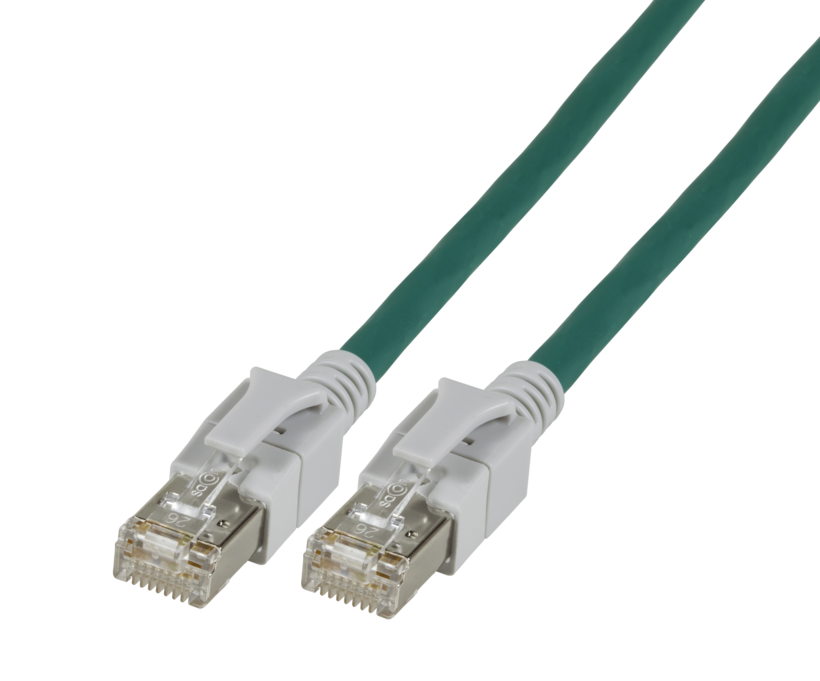 Patch Cable RJ45 S/FTP Cat6a LED 2m Grn