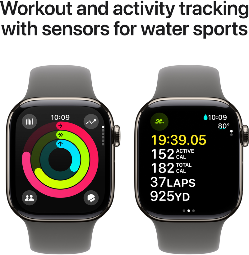 Apple Watch S10 LTE 42mm Titanium natur