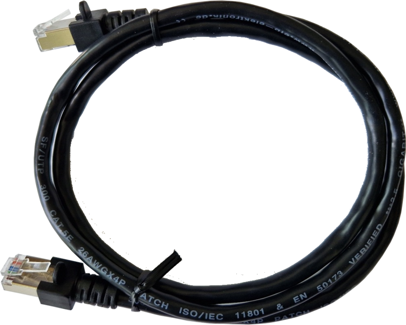 Câble patch RJ45 SF/UTP Cat5e 5 m noir