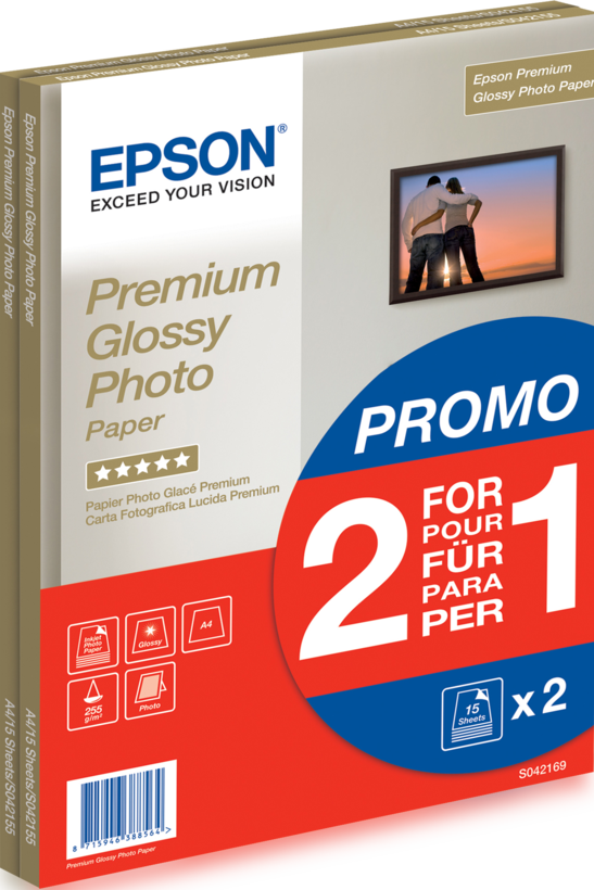 Epson Premium Glossy A4 Fotopapier