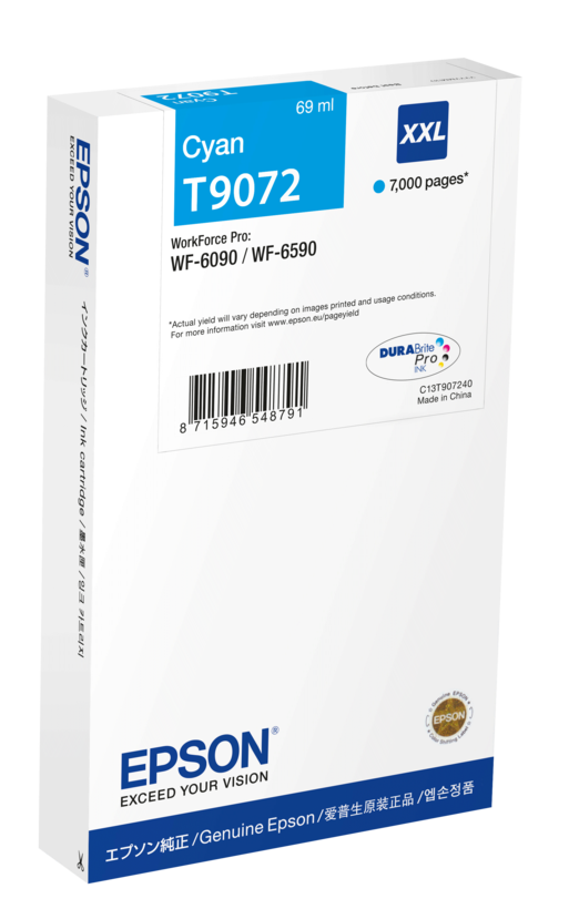 Epson T9072 Tinte cyan