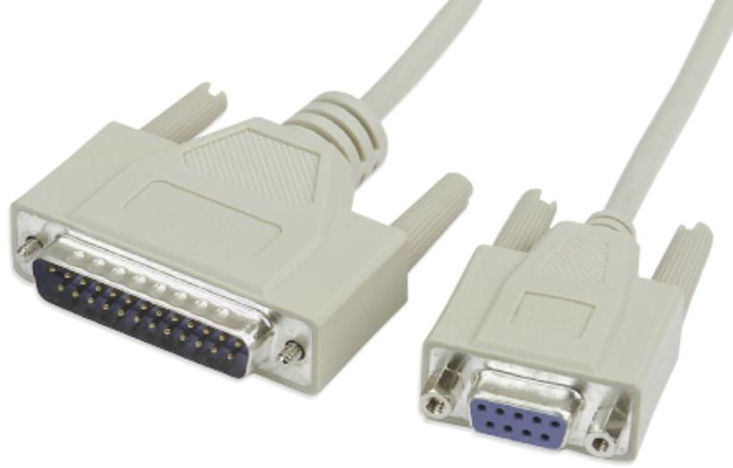 ARTICONA Null Modem Cab. DB9/f-DB25/m 2m