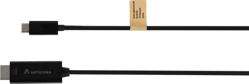 USB-C - HDMI m/m kábel 2 m, fekete