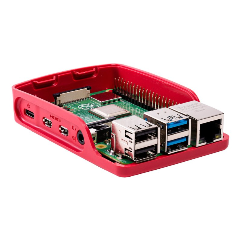 Raspberry Pi4 Gehäuse weiß/rot