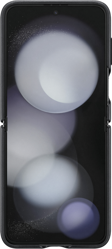 Samsung Z Flip5 Flap Leather Case Black