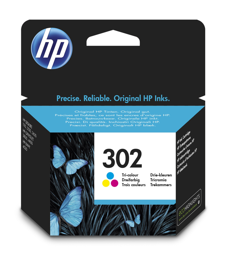 HP 302 Ink Tri-colour