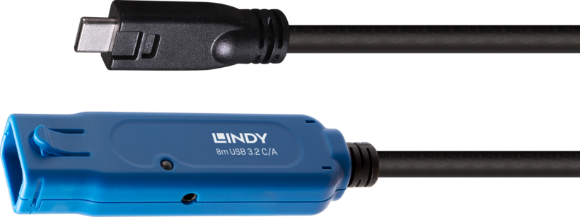 LINDY USB-C-A Active Extension Cable 8m