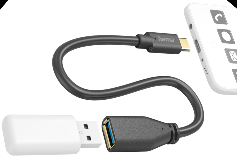 Hama USB Type-C - A Cable 0.15m