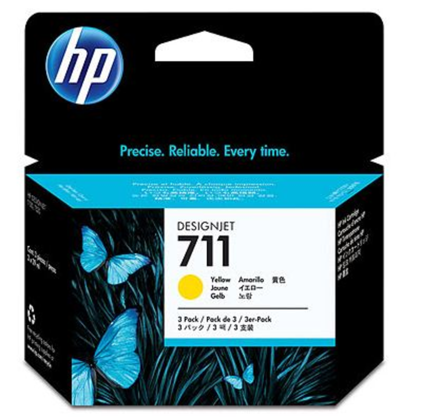 HP Pack 3 cartuchos tinta 711 29 ml ama.