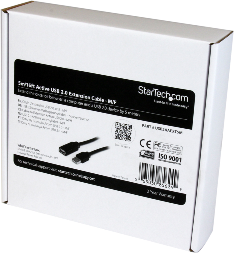 Alargador activo StarTech USB A 5 m