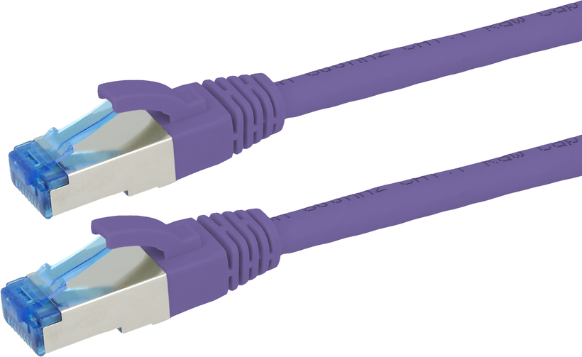 Patch Cable RJ45 S/FTP Cat6a 7.5 m Purp.
