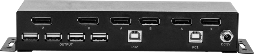 LINDY KVM Switch DP DualHead 2-port