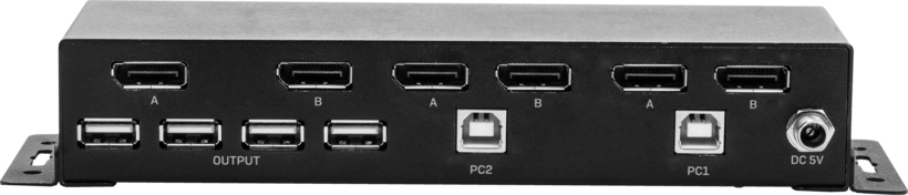 Switch KVM-Switch DP dual head 2 porte