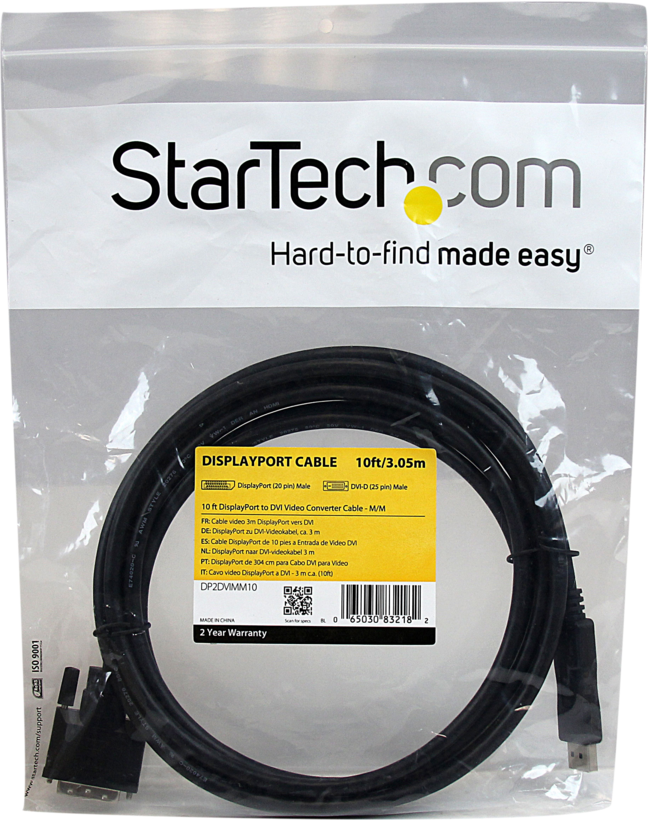 StarTech DisplayPort - DVI-D Cable 3m