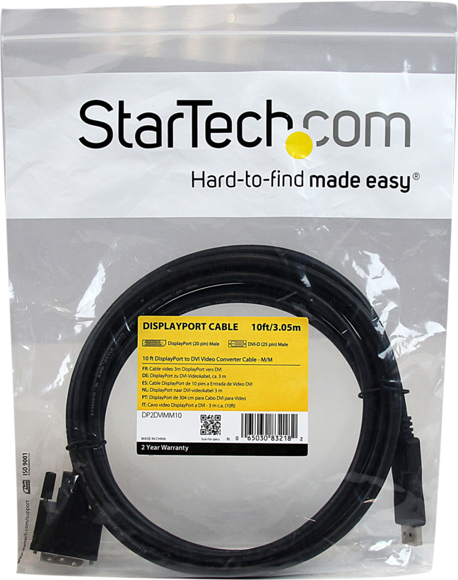 Câble StarTech DisplayPort - DVI-D, 3 m