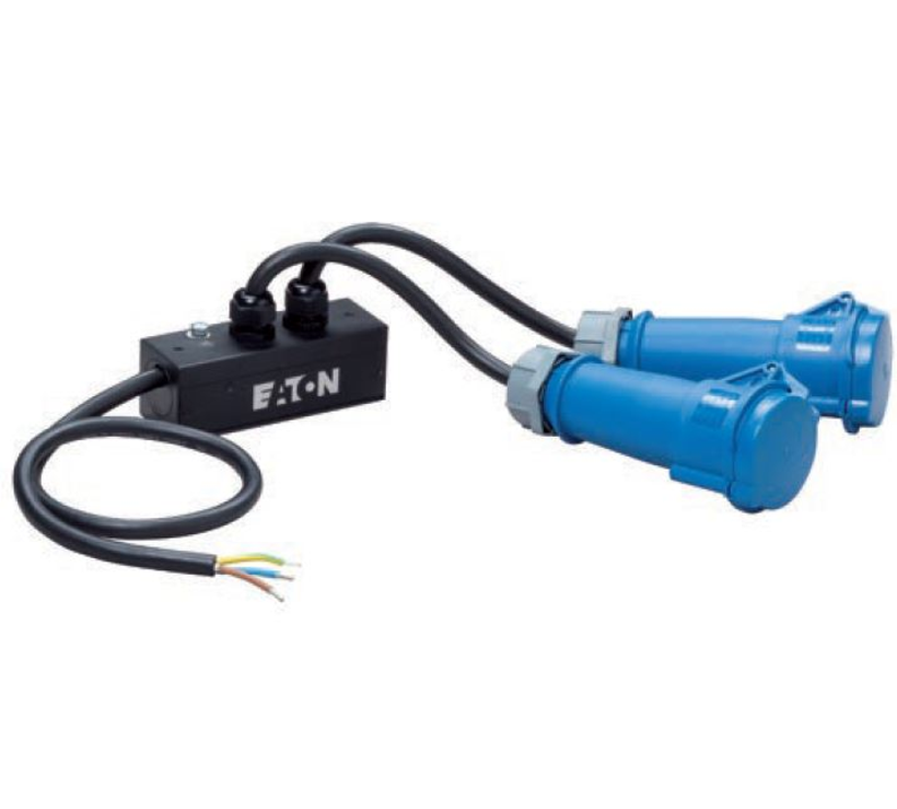 Output Kabel hardwire to 2xIEC309,1ph32A